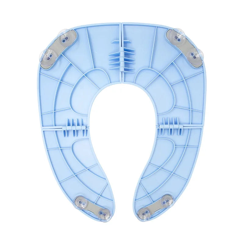 vvocci Folding Travel Potty Seat Portable Travel On A Toilet Seat Non-Slip Suction Cups For Fits Round Oval Toilets TouristCarry Quake