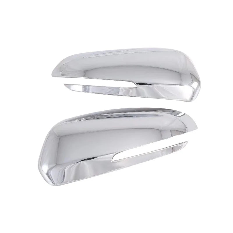 For Hyundai IX25 2020-2023 Car Rearview Side Mirror Cover Wing Cap Exterior Sticker Door Rear View Case Trim Carbon Fiber Style Quake Silver