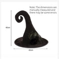 Halloween Witch Costume Hat Shiny Bright Color Witch Hat for Ghost Festival Masquerade Party Dress Up Supplies Quake one size