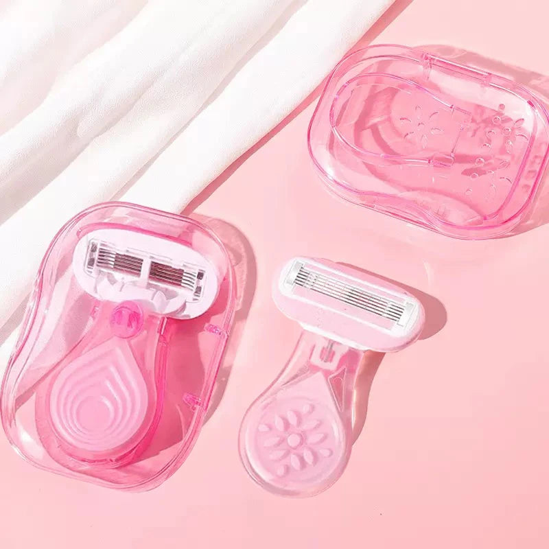 Women's Shaving Knife, Hair Removal Artifact, Women's Shaving Knife, Underarm Whole Body Quake 1 handle 1 blade box