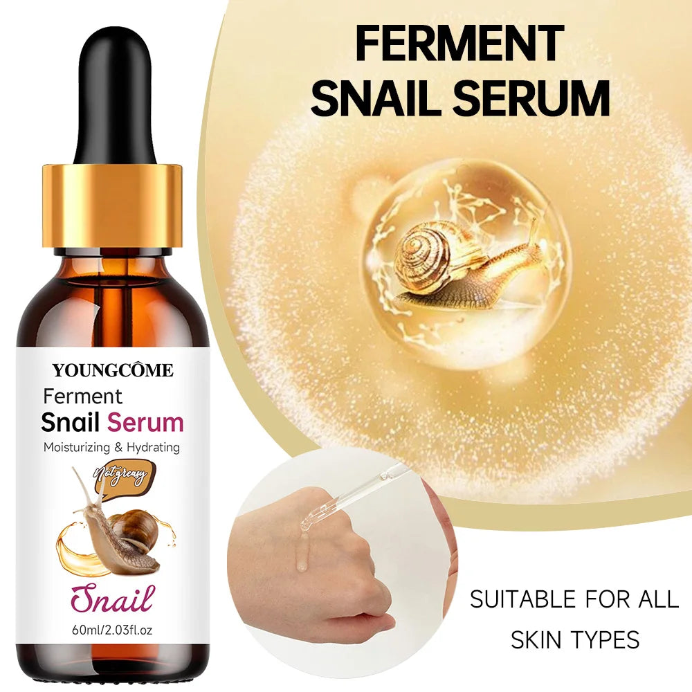 Snail Collagen Face Serum Facial Skin Care Anti-aging Wrinkle Moisturizing Whitening Firming Skin Essence Shrink Pores Korean Quake
