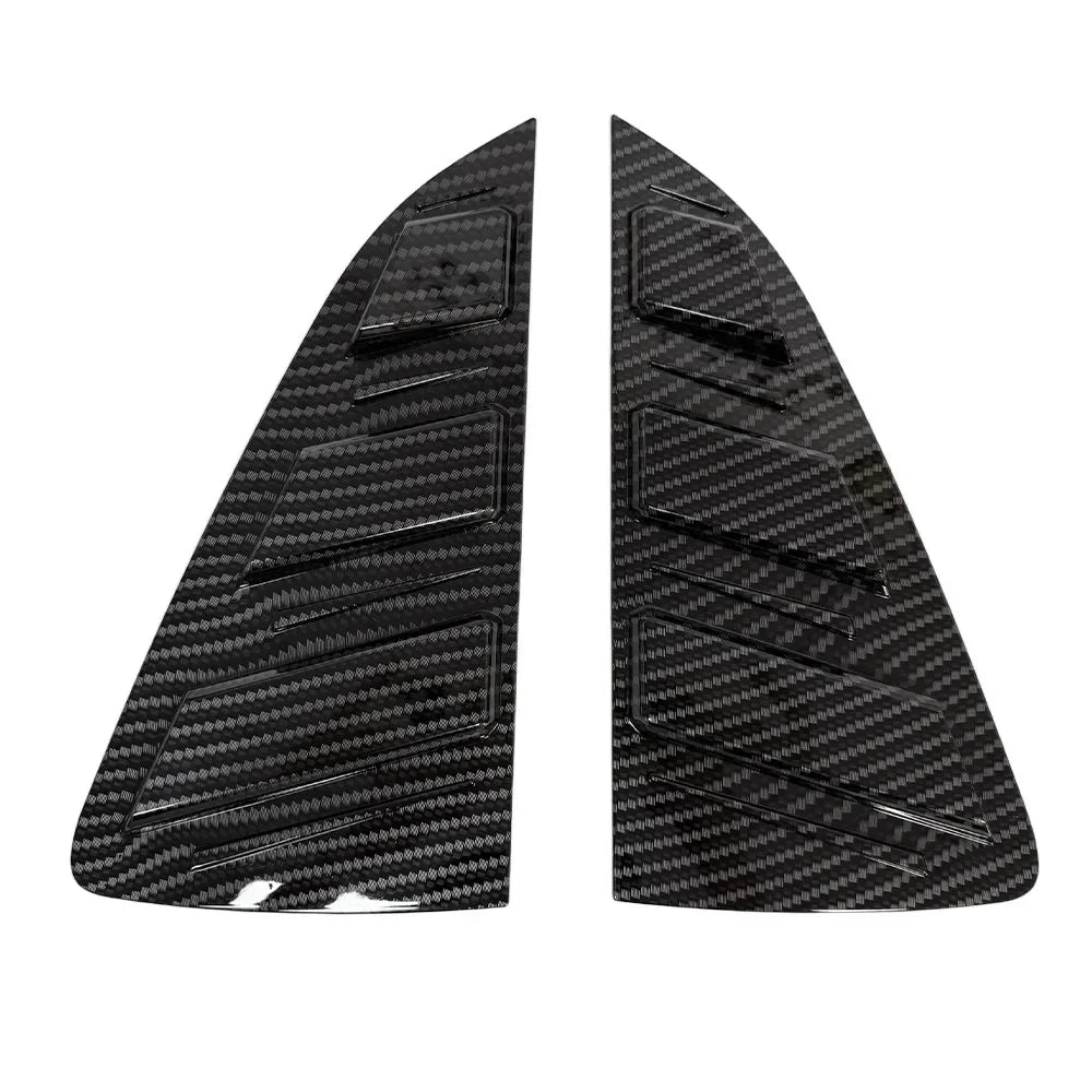 For Volkswagen VW Polo MK5 6R 6C 2011-2017 Car Rear Louver Window Side Shutter Cover Trim Sticker Vent Scoop ABS Carbon Fiber Quake Carbon