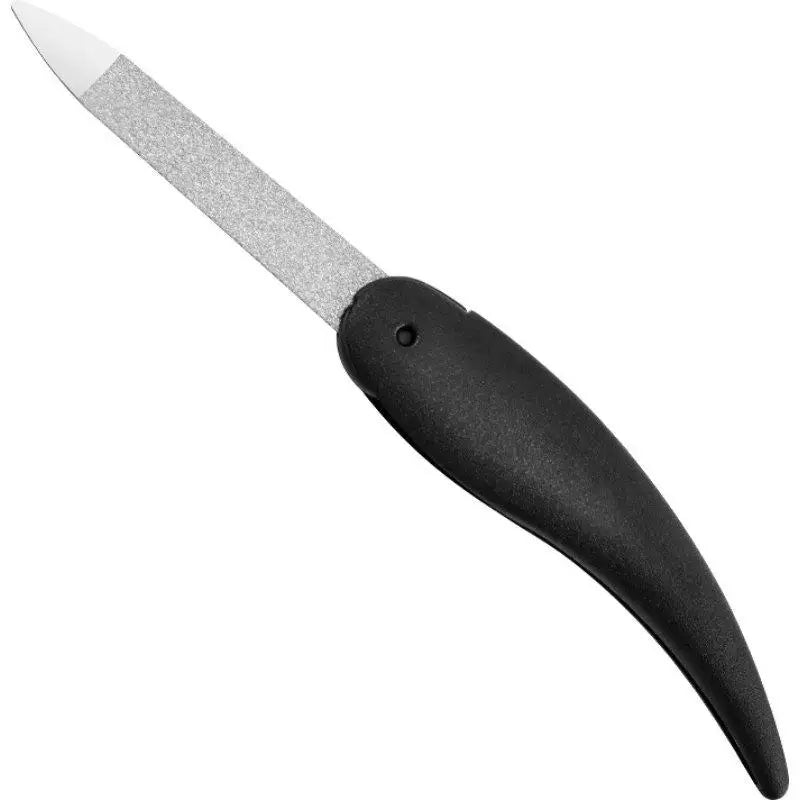 Mini Bird Folding Nail File Washed and Polished Manicure File Double Sided Frosted Abs Plastic Material Nail Art Tools Quake Black