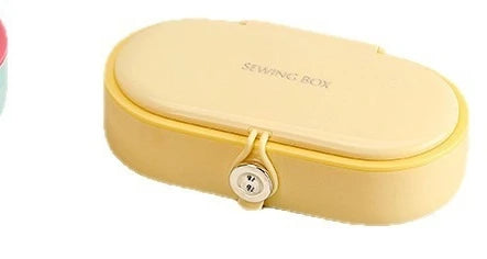 Dopamine Magnetic Sewing Kit Box Home Dorm Mending Set High Quality Portable Thread Needle Storage Case Household Goods Quake Cream