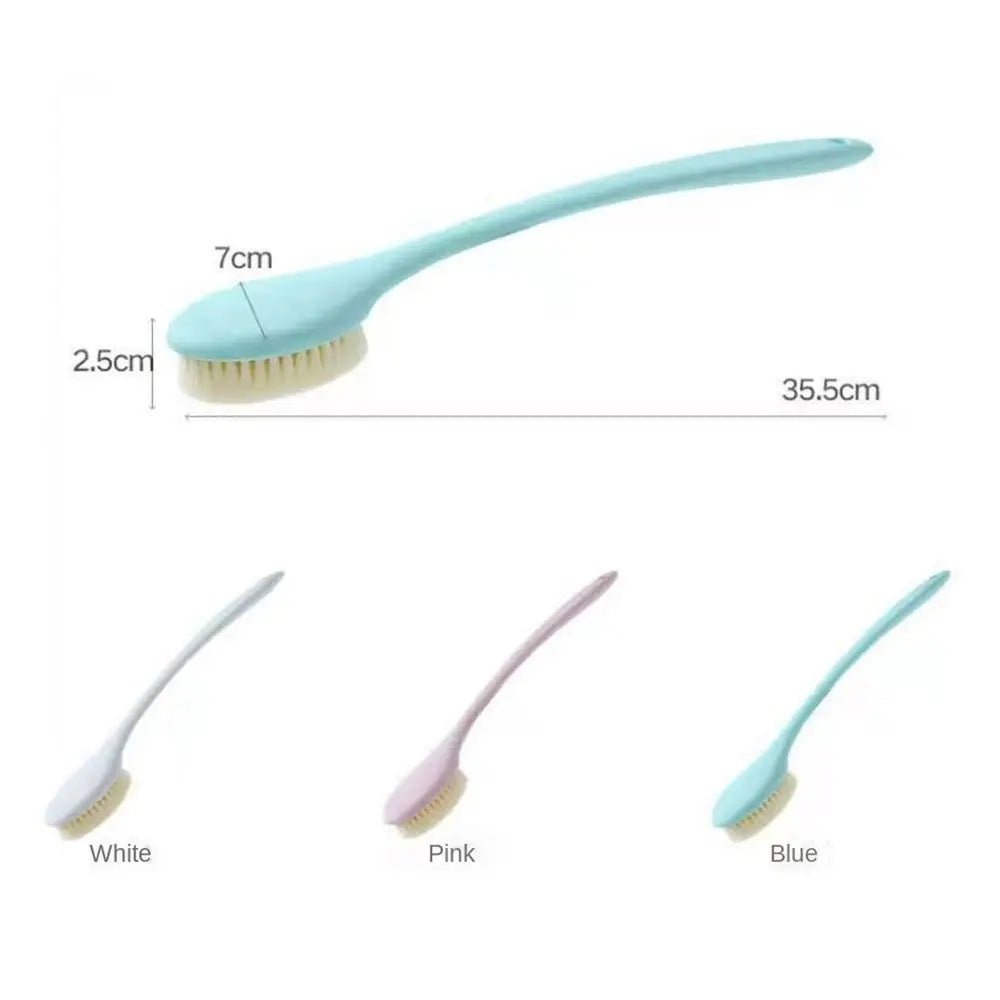 Creative Long Handle Bath Brush Soft Body Exfoliating Brush Bath Brush Back Rub Scrub Bathroom Wash Brush Tool Quake