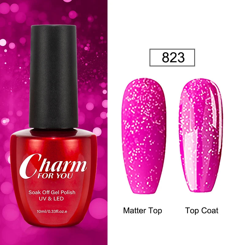 23 Color Gel Nail Polish 3 IN 1 One Step Summer Color Gel Varnish Semi Permanent UV/LED Soak Off Manicure Nail Art Gel Lacquer Quake 823