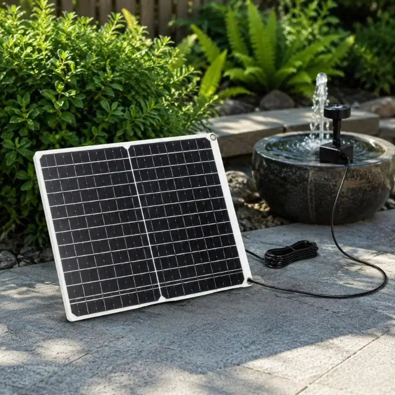 Monocrystalline Photovoltaic Panel with 24% Conversion Efficiency, 12V Operation and DC5521 Cable for Matching Low-Power K1KF Quake CN