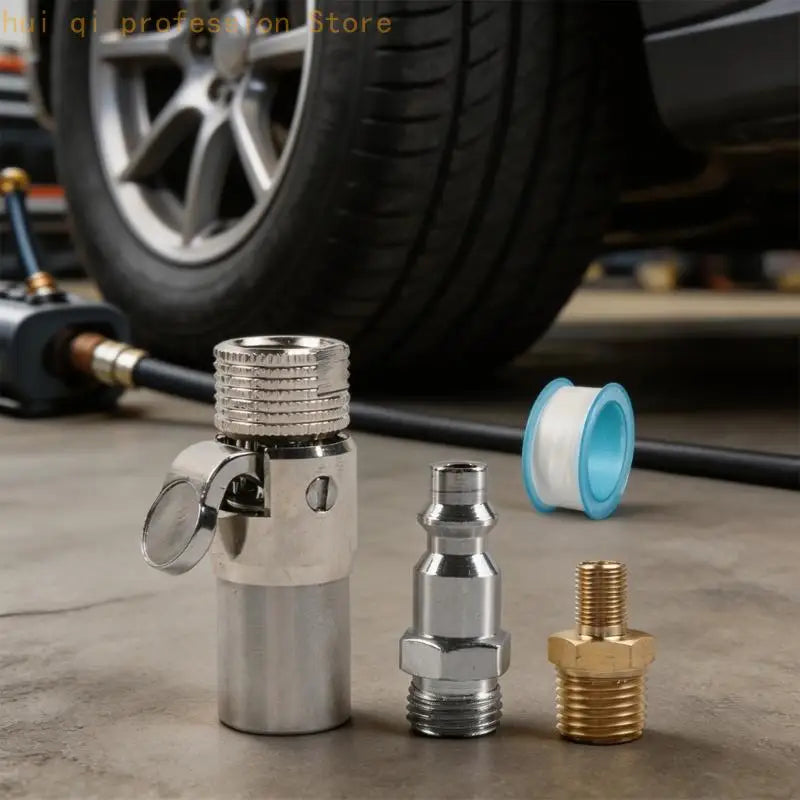 Universal Large Capacity Quick Disconnect Valves Air Chuck With 12 Tooth Locking System For Quick Leak Proof Tire Inflation H8WE Quake
