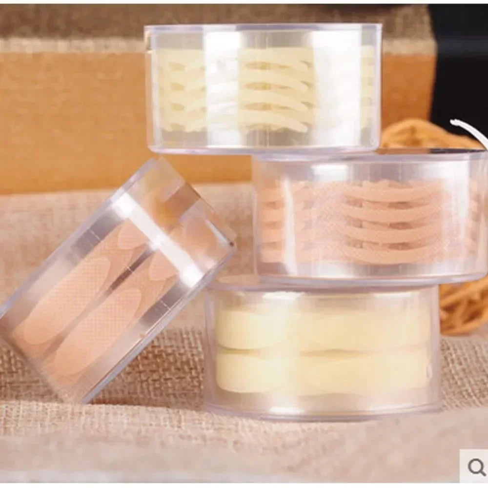 Women Natural Invisible Double Eyelid Stickers Fold Eyelid Stripes Eyelid Tapes Eye Lift Clear Beige Color Big Eyes Beauty Tools Quake
