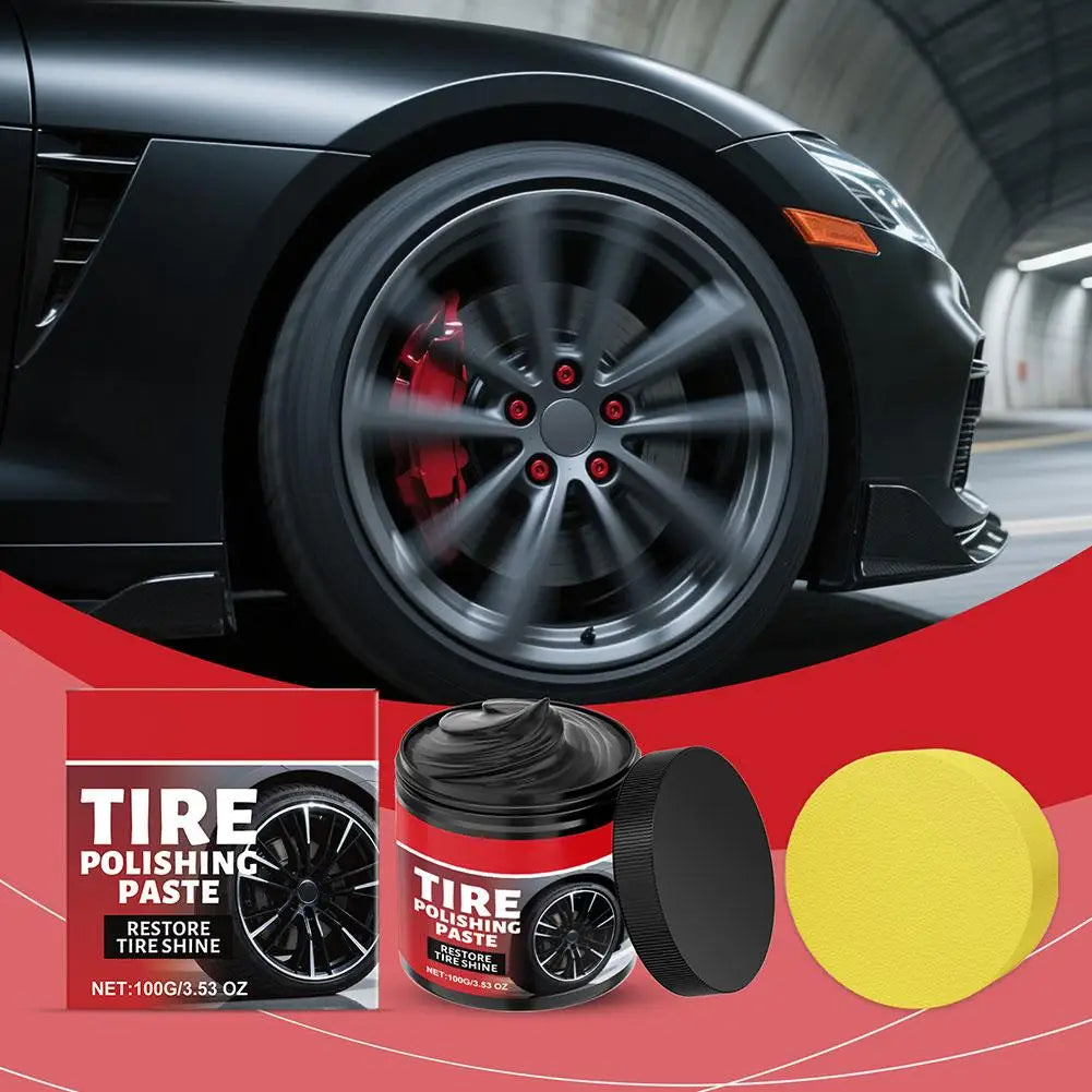 Car Tire Refurbishing Paste Tire Shine Polish Cream Long Lasting Protection Anti Aging Care for Rubber Wheel Maintenance Quake