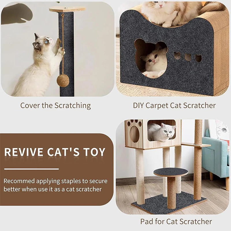 Trimmable Self-Adhesive Cat Scratch Mat – Protect Your Furniture and Walls from Scratching with This Easy-to-Use Solution Quake