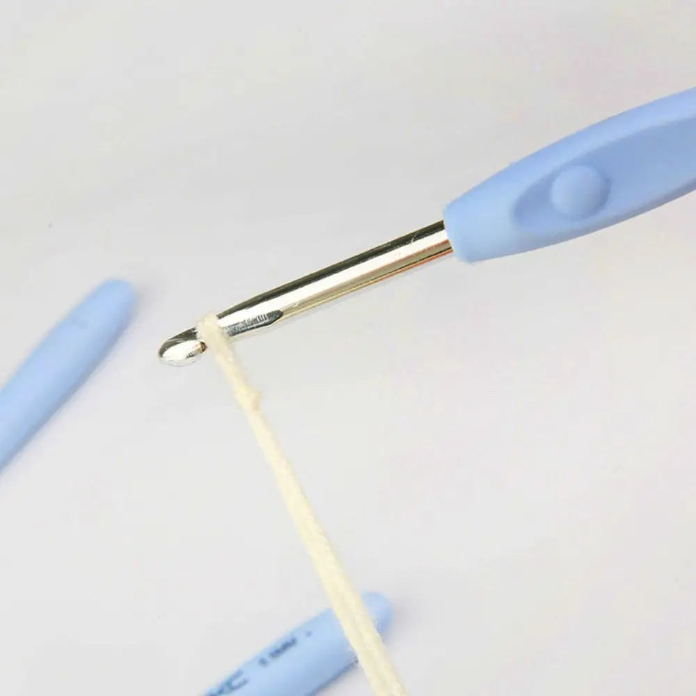 DIY Soft Handle Knitting Needles Multisize Long Crocheting Hooks Aluminum Crocheting Needles Hand Weave Tool Quake