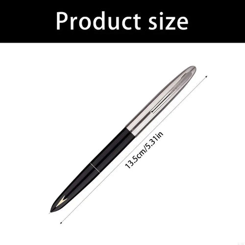 Fountain Pen, 0.38mm Fine Nib Fountain Pen Smooth Writing Luxury Pen Gift for Business Office Journaling K1KF Quake