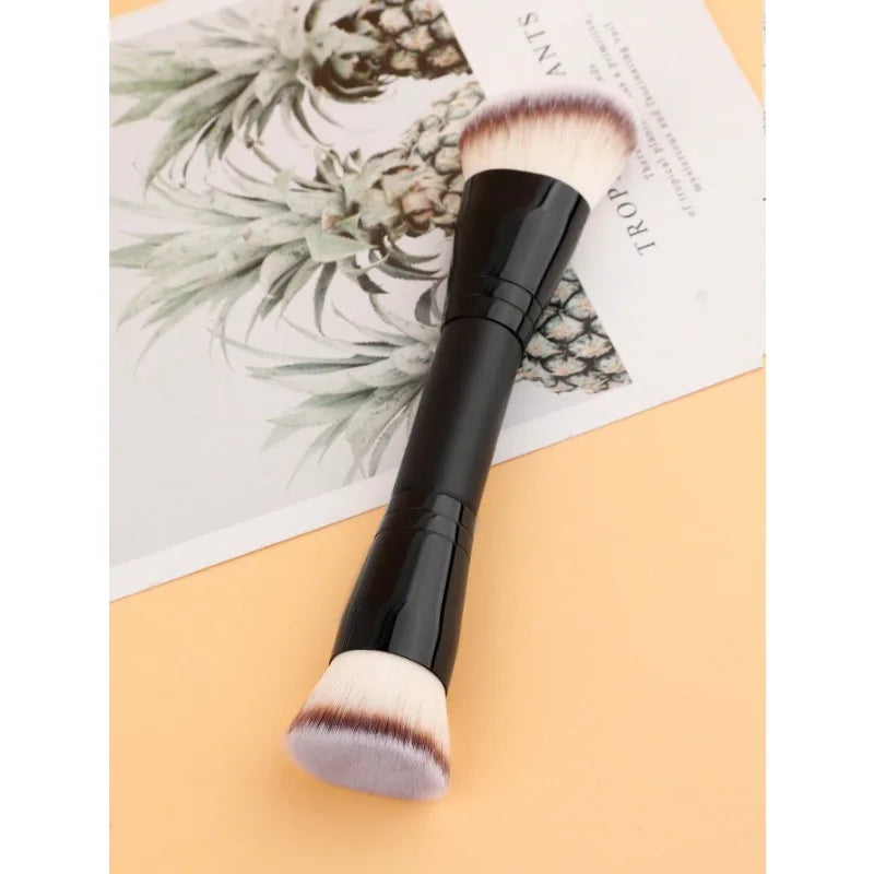 1 PCS Double End Makeup Foundation Brush for Blending Liquid Pressed Powder Concealer Blush Polishing Quake