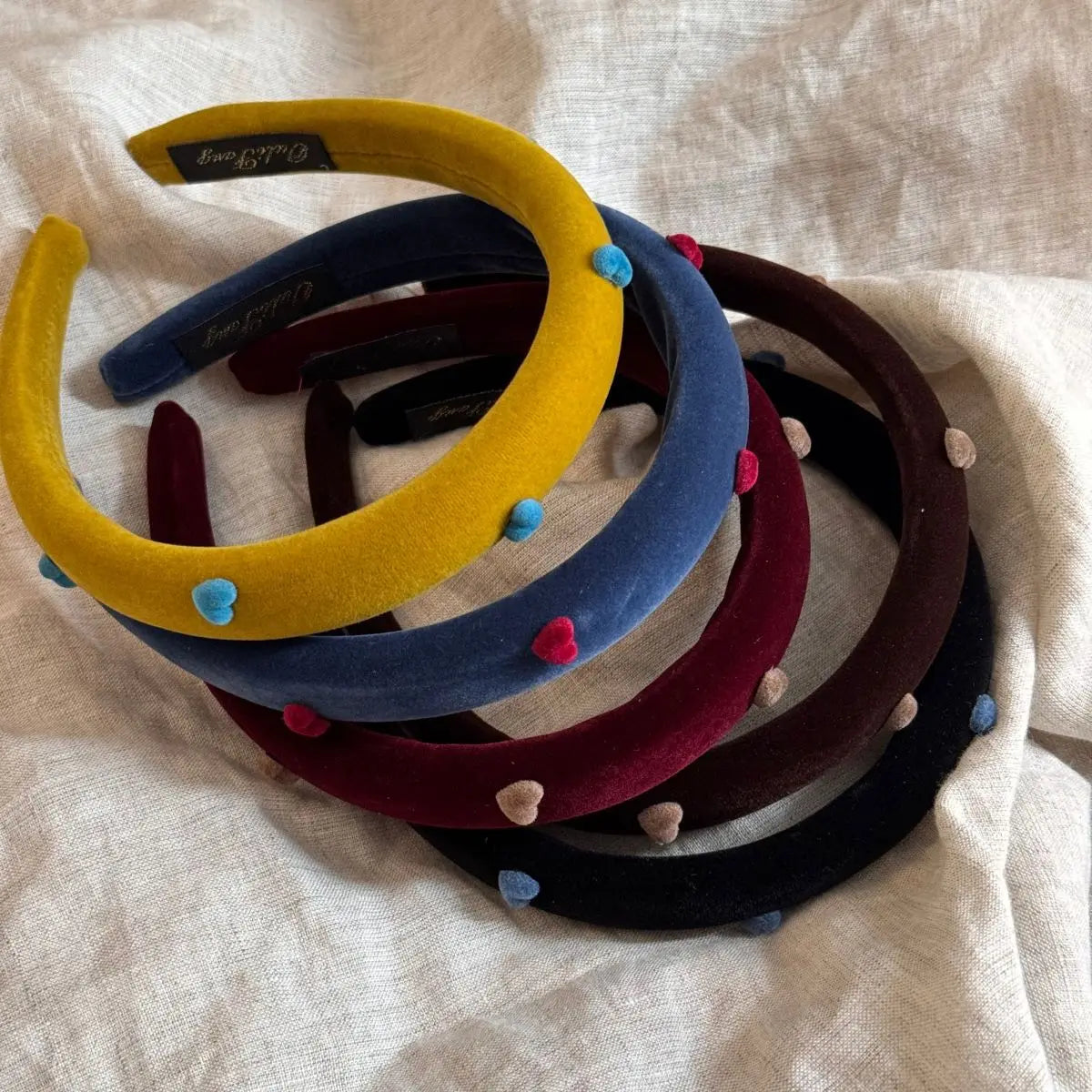 Velvet Love Heart Headband Women Girls Solid Color Elegant Hair Hoop Outdoor High Headband Hair Accessories New Sweet Hairpin Quake