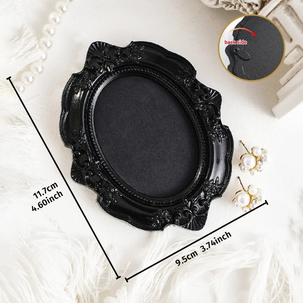 Hanging Mini Photo Frames Photographic Props Wall Space DIY Vintage Picture Frame Resin Baroque Ornate Decorative Frames Quake A61