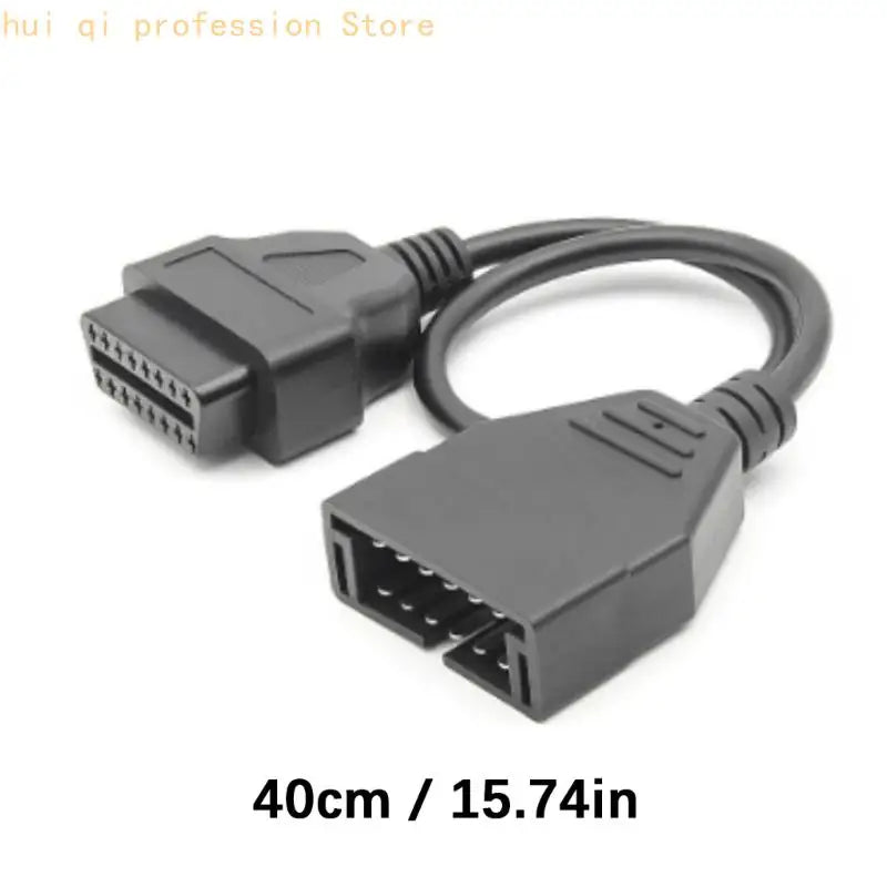 Plastic OBD2 Conversion Cable 12pin Interfaces For Vehicle Scanner Compatibility H8WE Quake