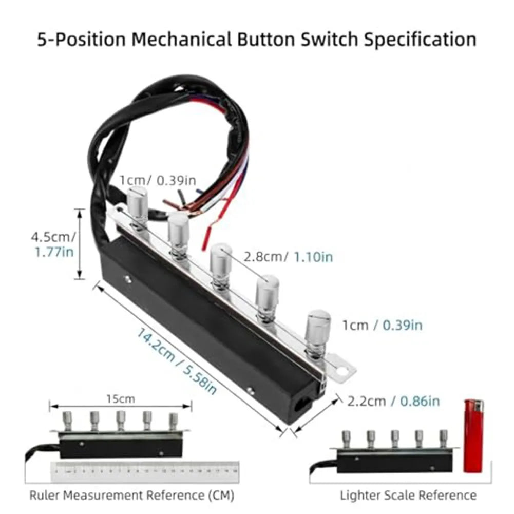 For Vissani SC706T Specific Replacement Switch with For 5 Buttons for Range Hood Control Panel Black 1For 5xFor 5x6cm Quake