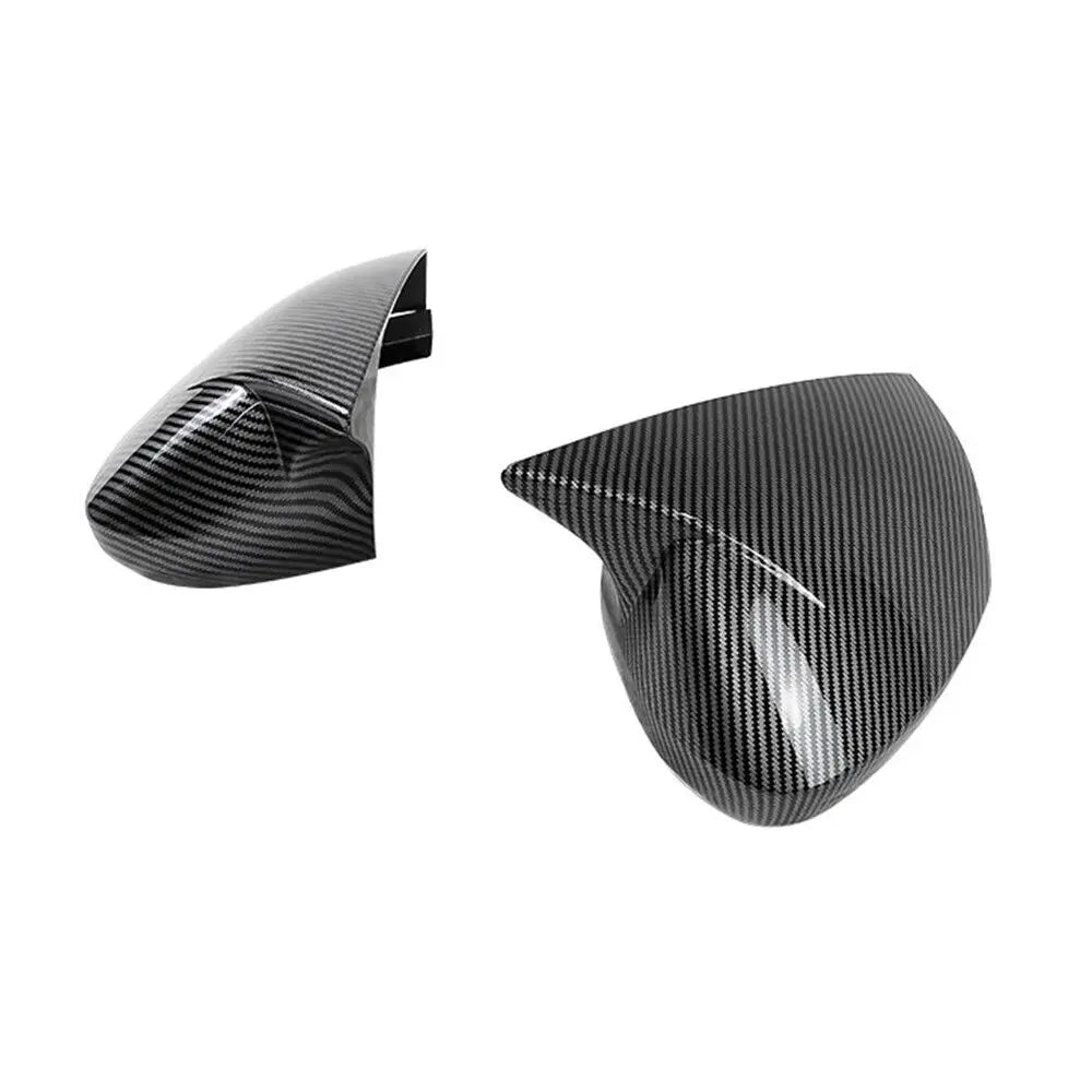 For Kia Sportage 2022-2024 Car Sticker Rearview Side Mirror Cover Wing Cap Exterior Door Rear View Case Trim Carbon Fiber Look Quake
