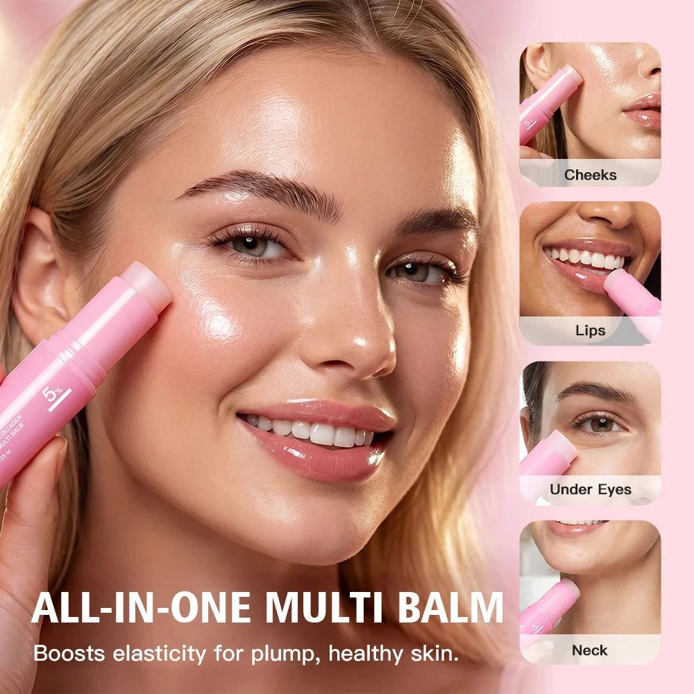 PDRN Pink Collagen Multi Effect Moisturizing Rod Anti Aging and Firming Suitable for the eyes, neck, and forehead Quake
