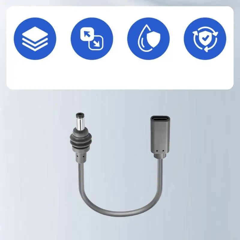 USB C Female to DC5.5X2.1Mm Male Adapters Cable for Star Mini, Compactly Power Cord for Portable Vehicle and Field K1KF Quake CN