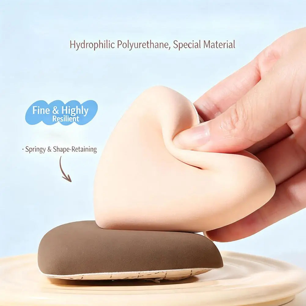Triangle Powder Puffs For Loose and Pressed Powder, Triangle Makeup Sponge Soft Smooth Sponge Applicator for Flawless Makeup Quake