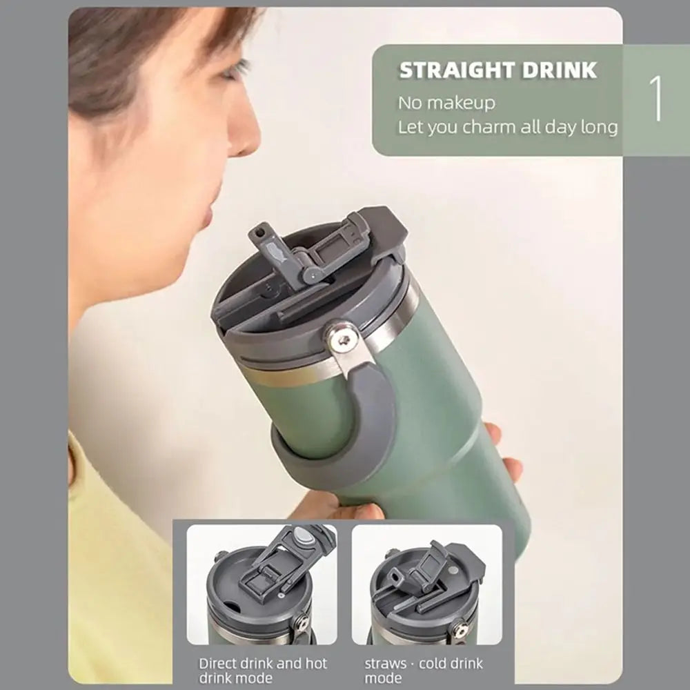 PVC Bottle Cover Splash Spill Proof 600/750/900/1050/1200ml Sealing Lids With Straw Universal for Tyeso 600/750/900/1050/1200ml Quake
