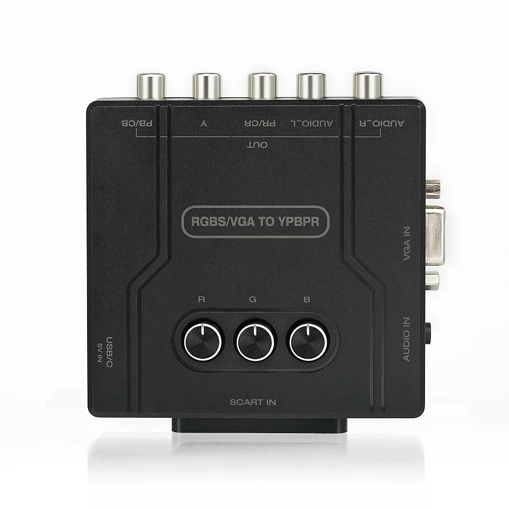 RGBS (Scart) or VGA to YPBPR Signal Video Transcoder Converter RGBS to Color Dif Quake