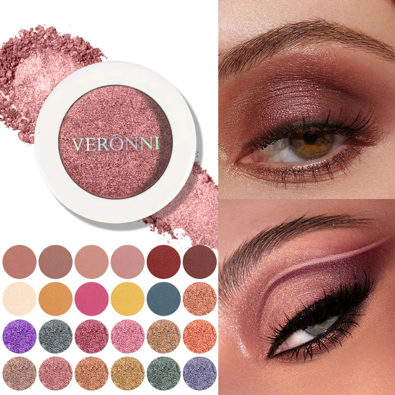 VERONNI 24 Color Eyeshadow Glitter Pigment Matte Eye Shadow Makeup Monochrome Glitter Eyeshado Makeup Palette Lasting Cosmetics Quake