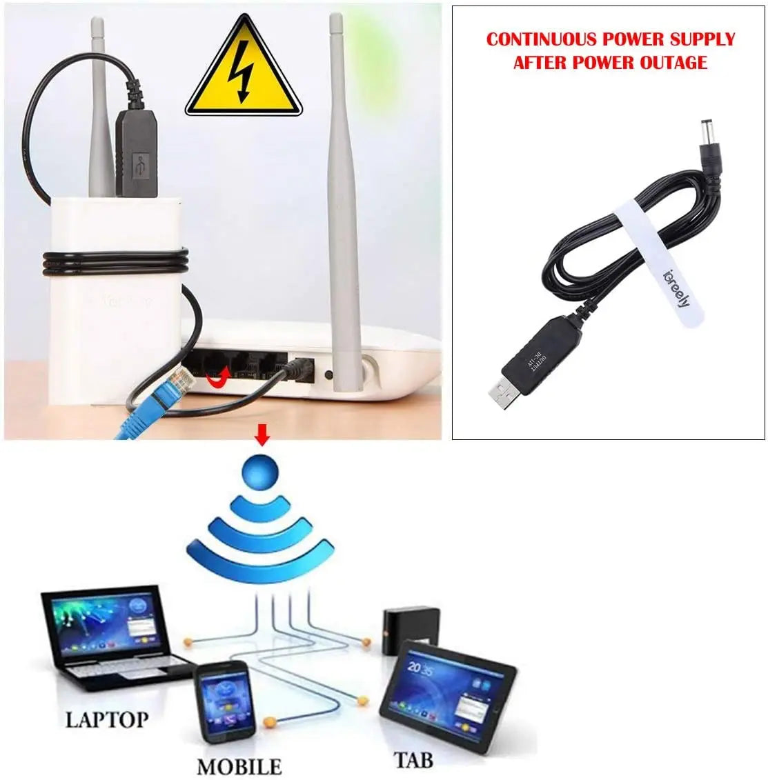 5.5*2.1mm USB DC 5V to 12V 9V Power Cable For Router WIFI Modem Fan Adapter Wire USB Boost Module Converter Via Powerbank Quake