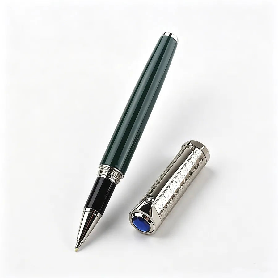 Vintage Engraved JINHAO Metal Roller Pen Luxury Gold Silver Signature Pen High Grade Business Gift Pen for Men Office Stationery Quake 159-2