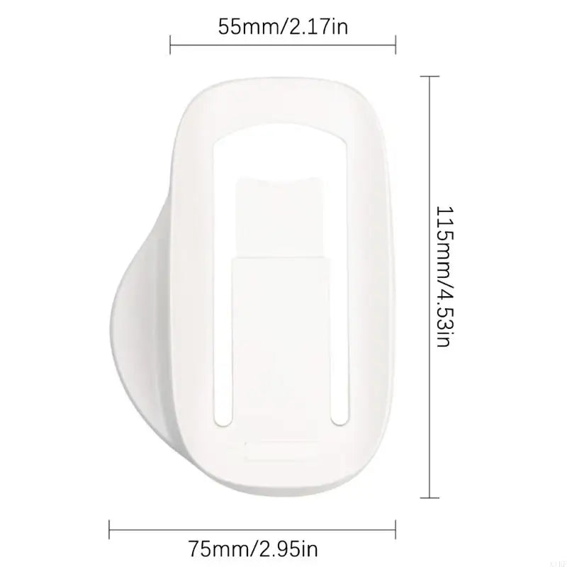 Mouse Storage Holder with White Plastic Body, Raised Central Support and Open Frame Structure for Straightforward Placement K1KF Quake