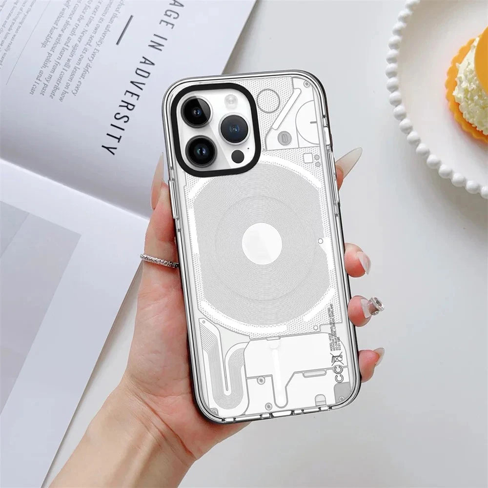 6092095 Impact Black / White Border Magnetic Case: Compatible with IPhone 18 17 16 15 14 13 Pro Max 18Pro Quake