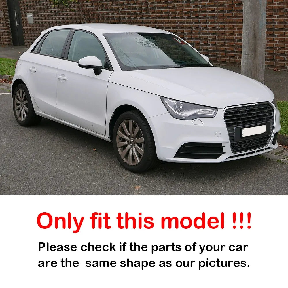 For Audi A1 2011-2014 2x Car Replacement Rearview Side Mirror Cover Wing Cap Exterior Case Trim Accessories Vehicle Decoration Quake