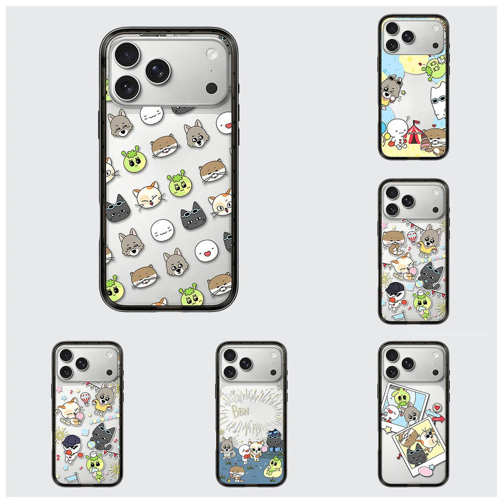 6090666 Compact Black Border Magnetic Phone Case Cover for IPhone 13 14 15 16 17 18 Pro Max Case Quake