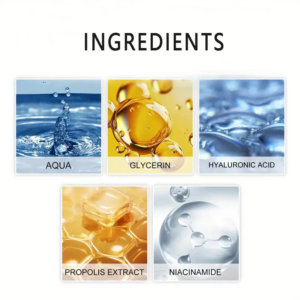 Hyaluronic acid facial serum, a natural moisturizing factor, can retain moisture for a long time,keep skin hydrated,elastic Quake