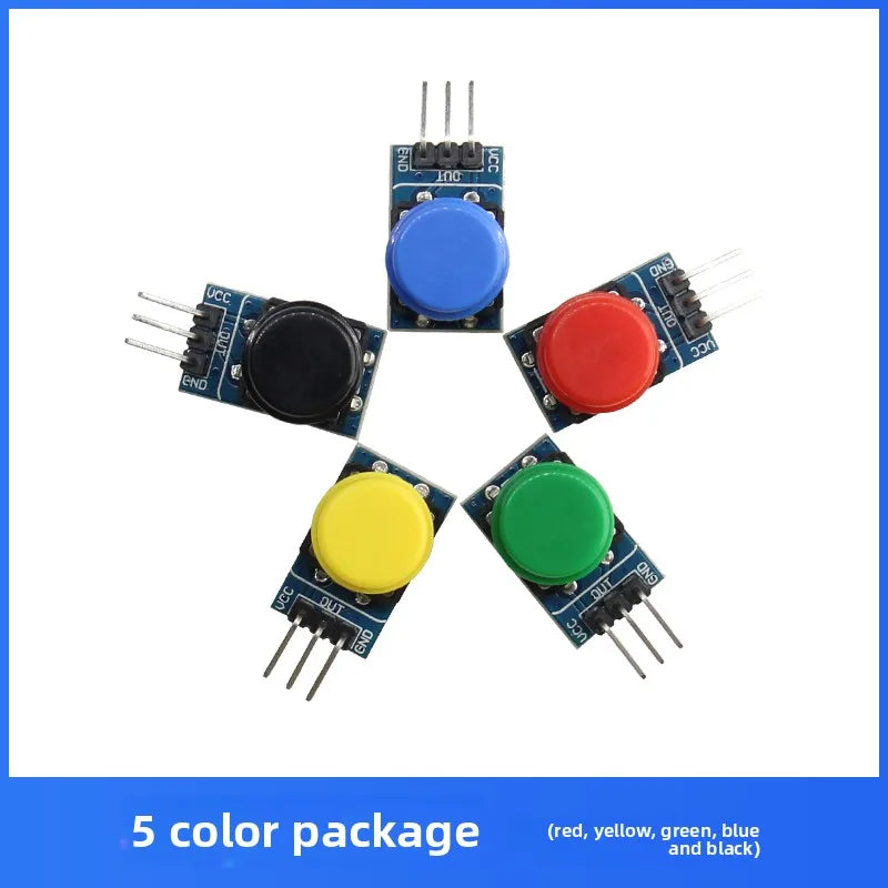 Touch Button Switch Module MCU Digital Touch Switch with Button Cap Electronic Building Block Micro Switch Quake 5 colors
