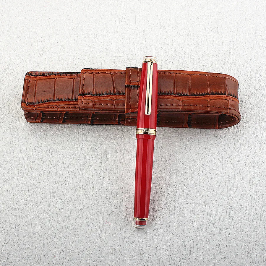 Jinhao 82 Fountain Pen Golden Clip EF/F/M Nib Acrylic Ink Pen Luxury Writing Pens for Stationery Business Office School Supplies Quake 82-2 F 0.5MM