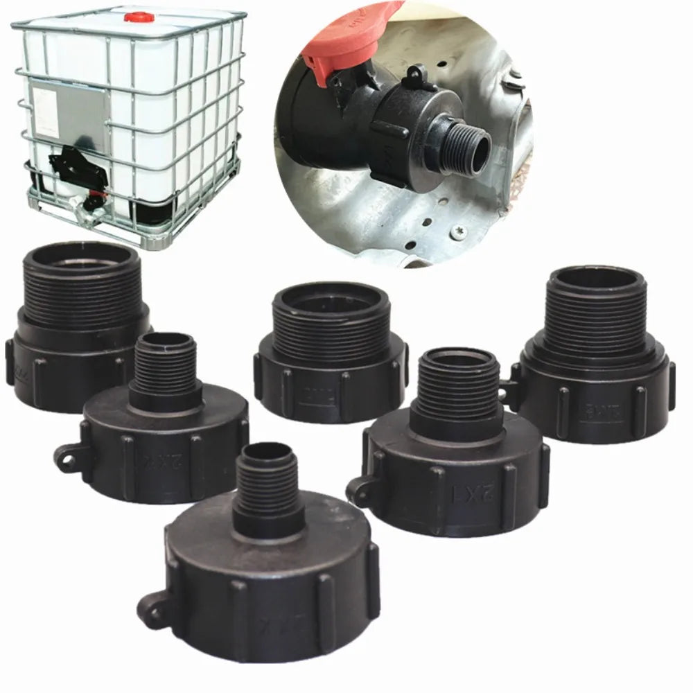 S60 IBC Ton Barrel Connector IBC Plastic IBC Tank Adapter Fine Thread Accessories Hose Connector Ton Barrel Quake
