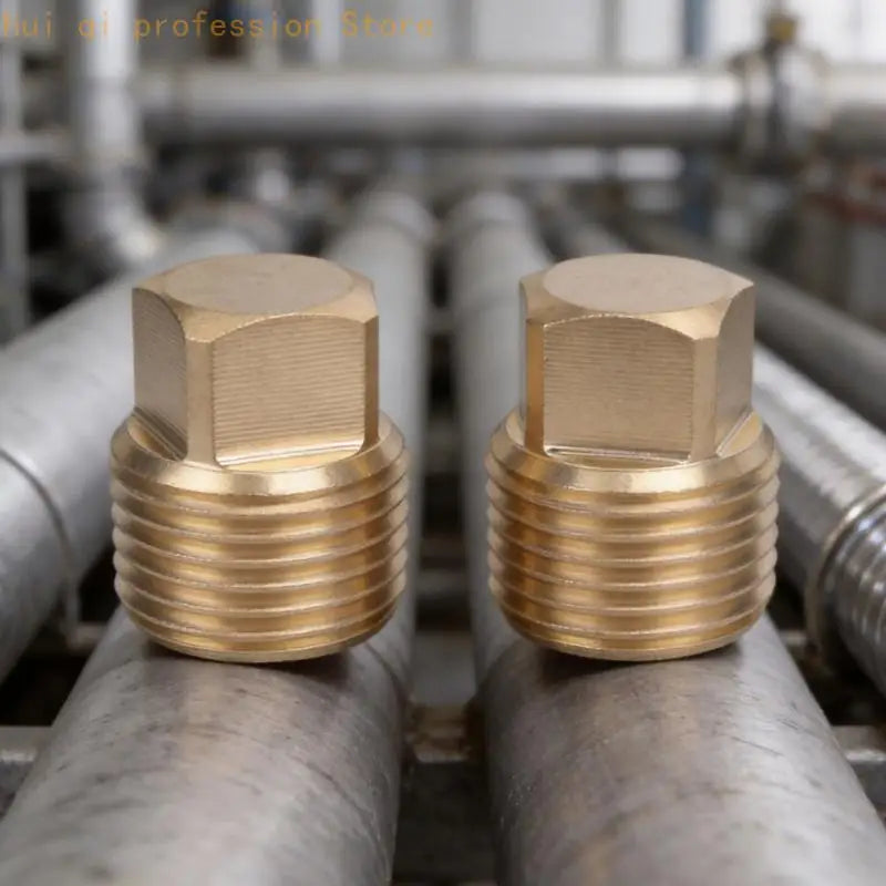 Brass Threaded Sealing Fitting with Flat-Sided Head for Port Closure H8WE Quake