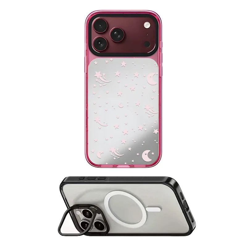 6092082 Impact Case - Mirror / Glaze Magnetic Cover: Compatible with IPhone 18 17 Pro Max 18Pro Quake stand (MagSafe) 3 for iPhone 18 Pro