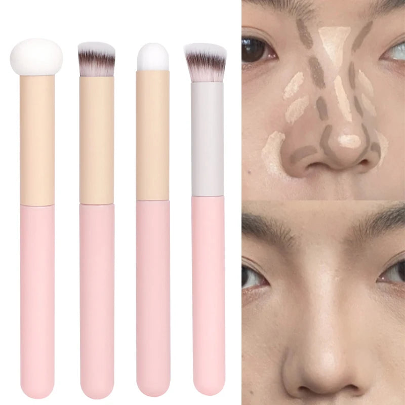 Sponge Concealer Makeup Brushes Lipstick Lip Brush Soft Makeup Powder Puff Wet Dry Use Face Contouring Blending Makeup Brushes Quake