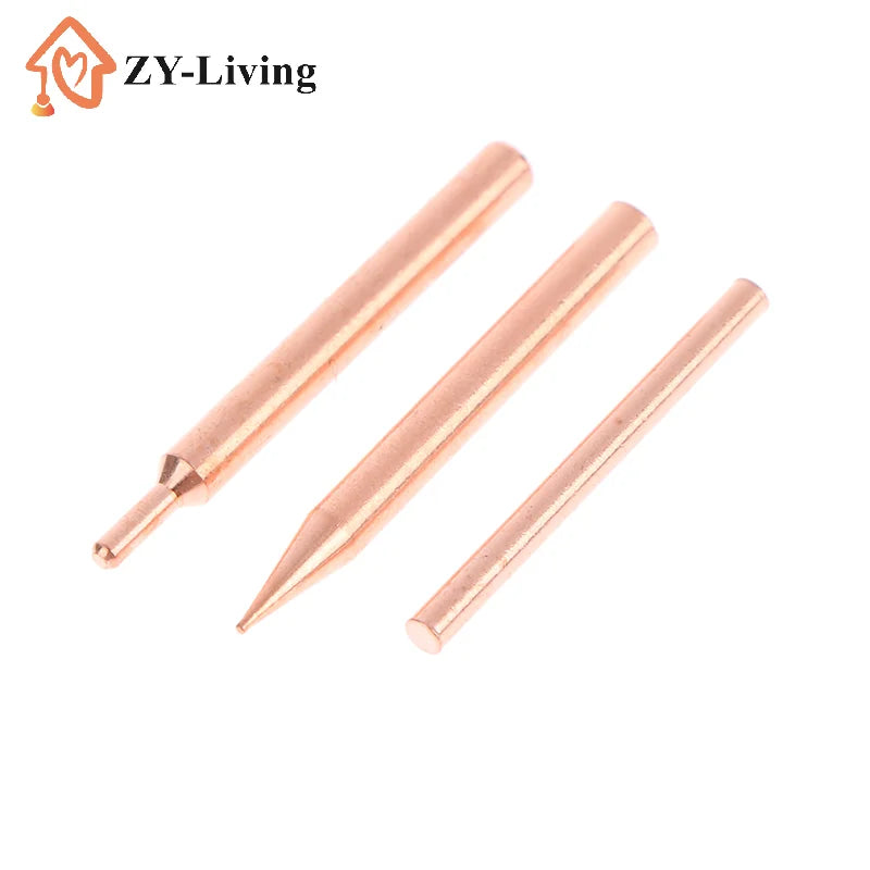 5/10Pcs 18650 Handheld Spot Tips Welder Head For Small Lithium Battery Spot Welder Pen Purple Copper Spot Welding Need Quake