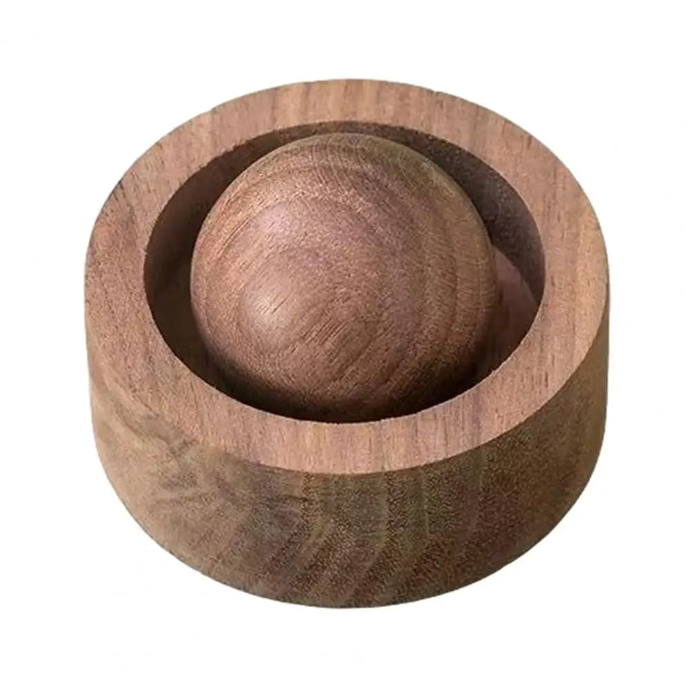 Wood Essential Oil Diffuser, Mini Sphere Shaped Wooden Aromatherapy Diffuser, Small Round Oil Diffuser for Home Office Car Inter Quake Peach wood