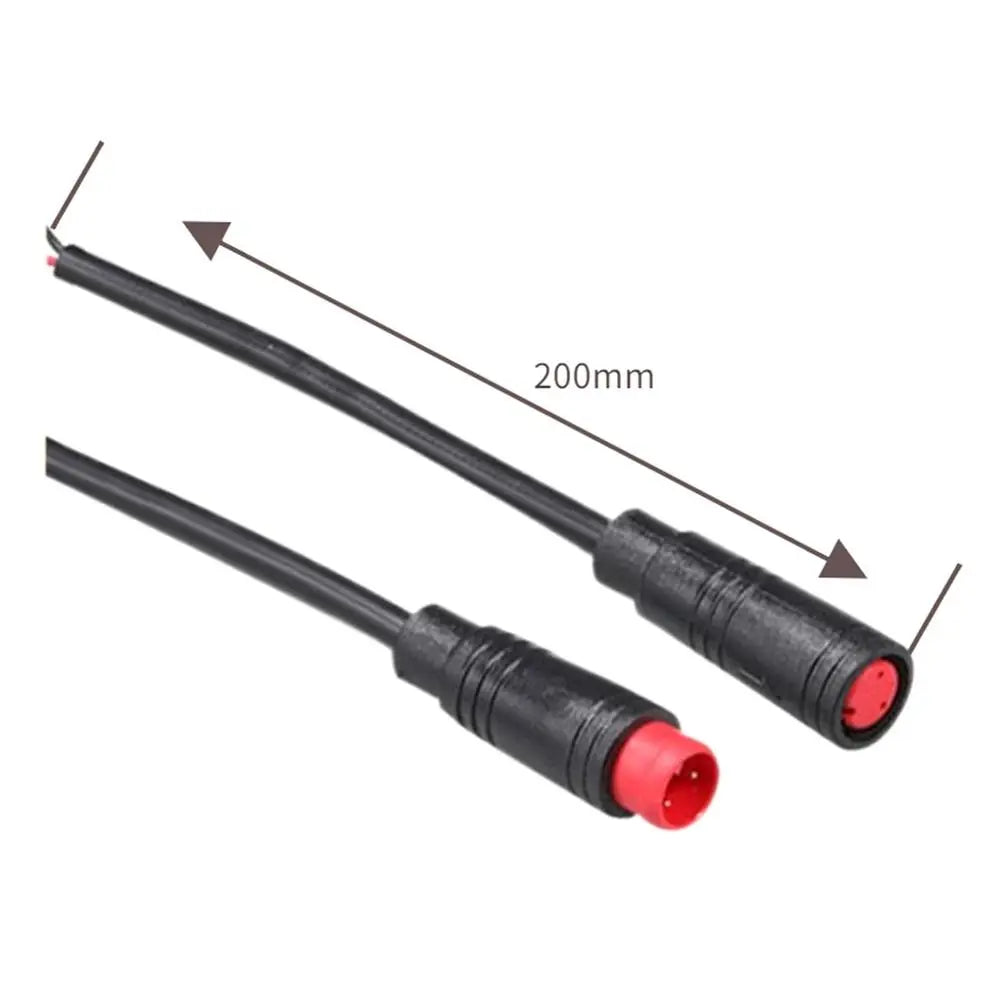 M8 Optional Cable Ebike Accessories Base Connector Waterproof Connector Display Pin 2/3/4/5/6Pin Cable Quake