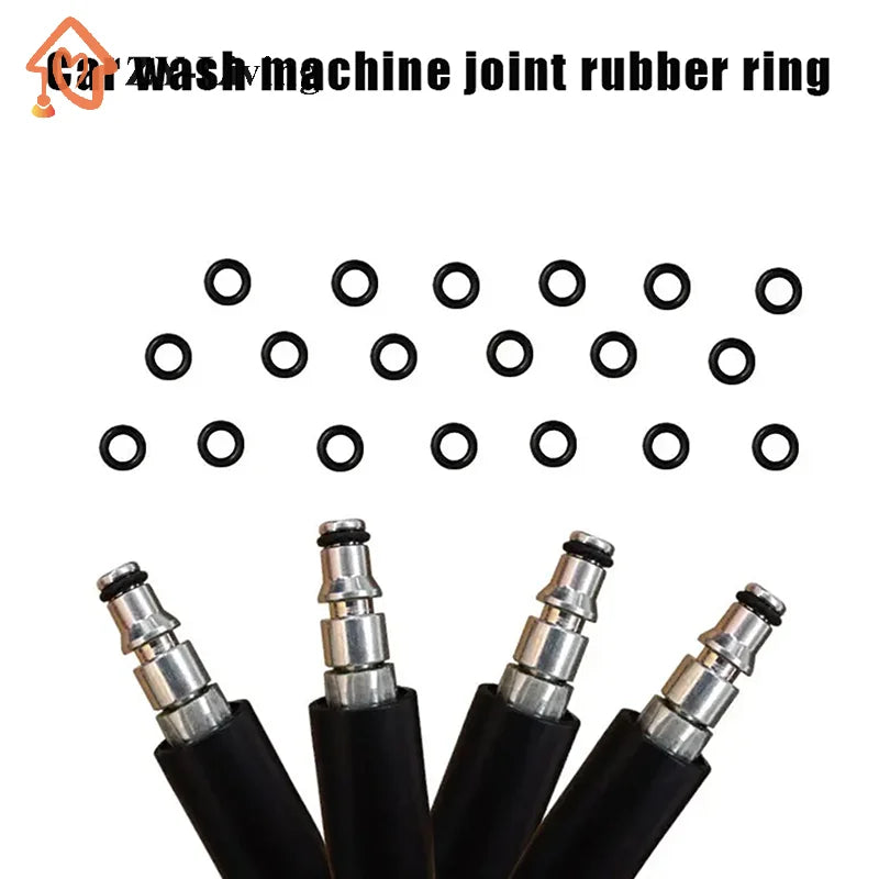 50pcs/lot High Pressure Water Gun Cleaning Outlet O-ring Rubber Ring Black Car Wash Machine Accessories Quake