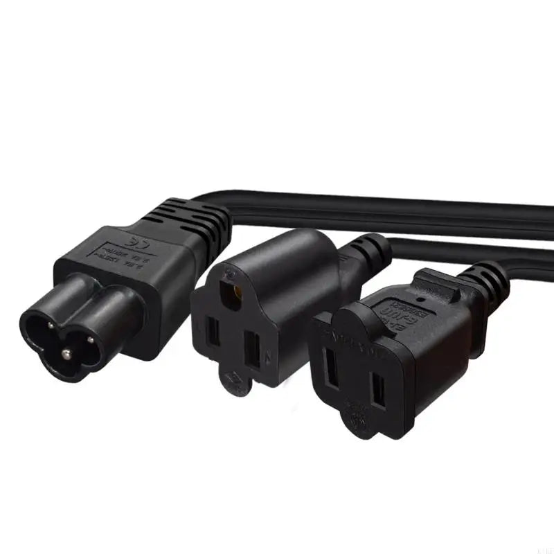 IEC320 To NEMA 1 15R And 5 15R Power Splitter Cable 1ft Short Y Adapters For Digital Devices K1KF Quake