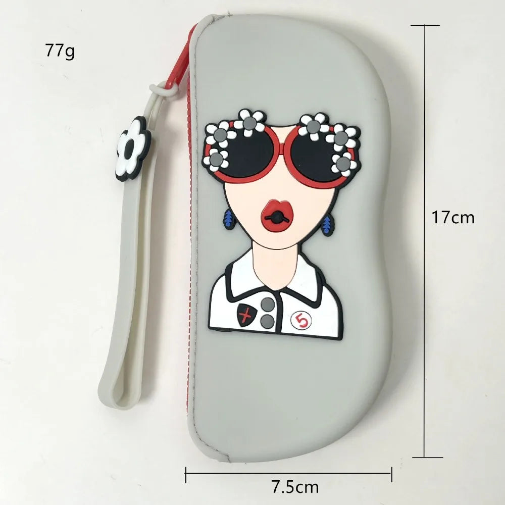 New Multifunctional Glasses Bag Waterproof Silicone Small Items Bags Dustproof Cosmetic Bags Quake