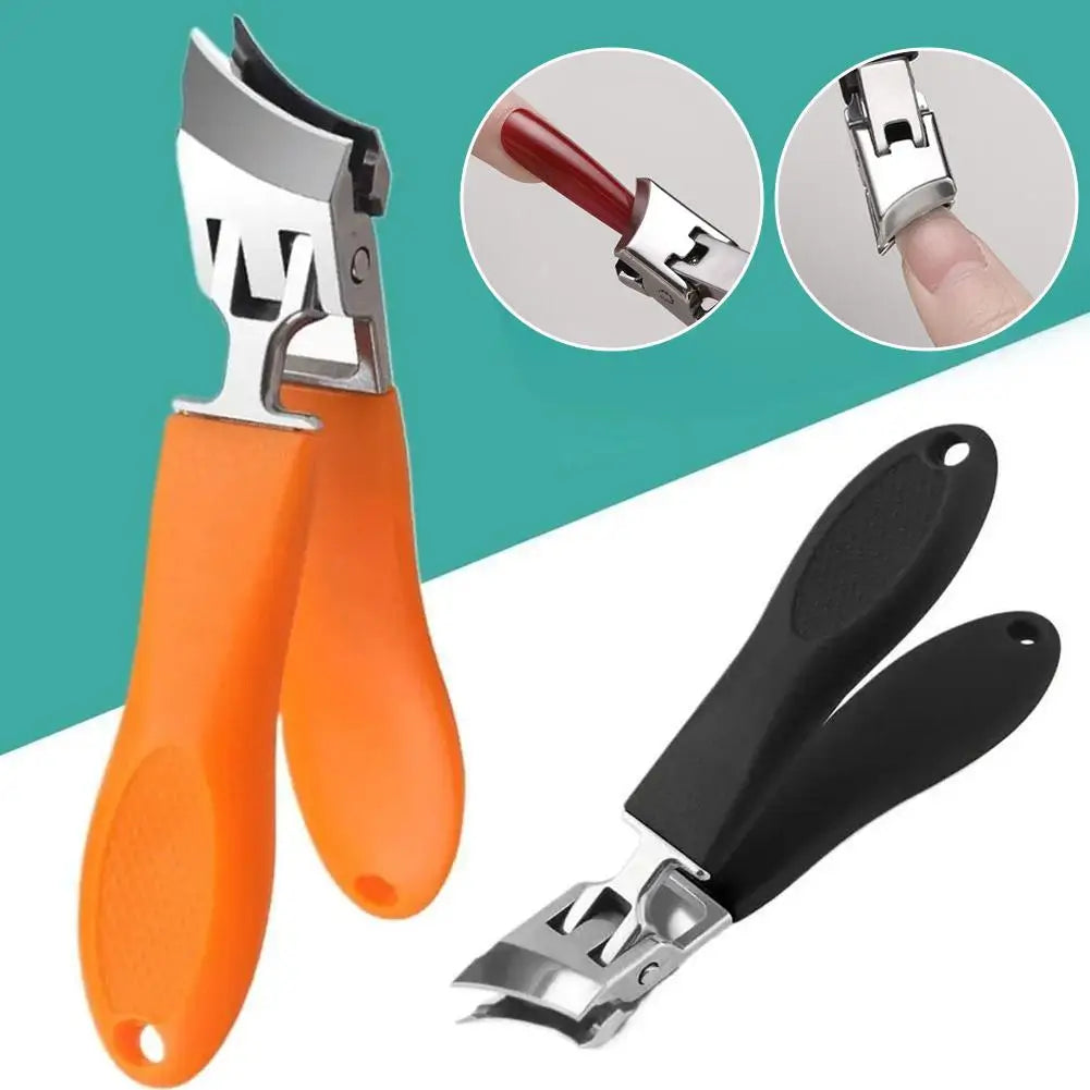 Large Opening Toenail Clippers-Extra Wide Jaw Nail Cutter with Sharp Pointed and Oblique Blades, Anti-Splash Design,for Thick In Quake
