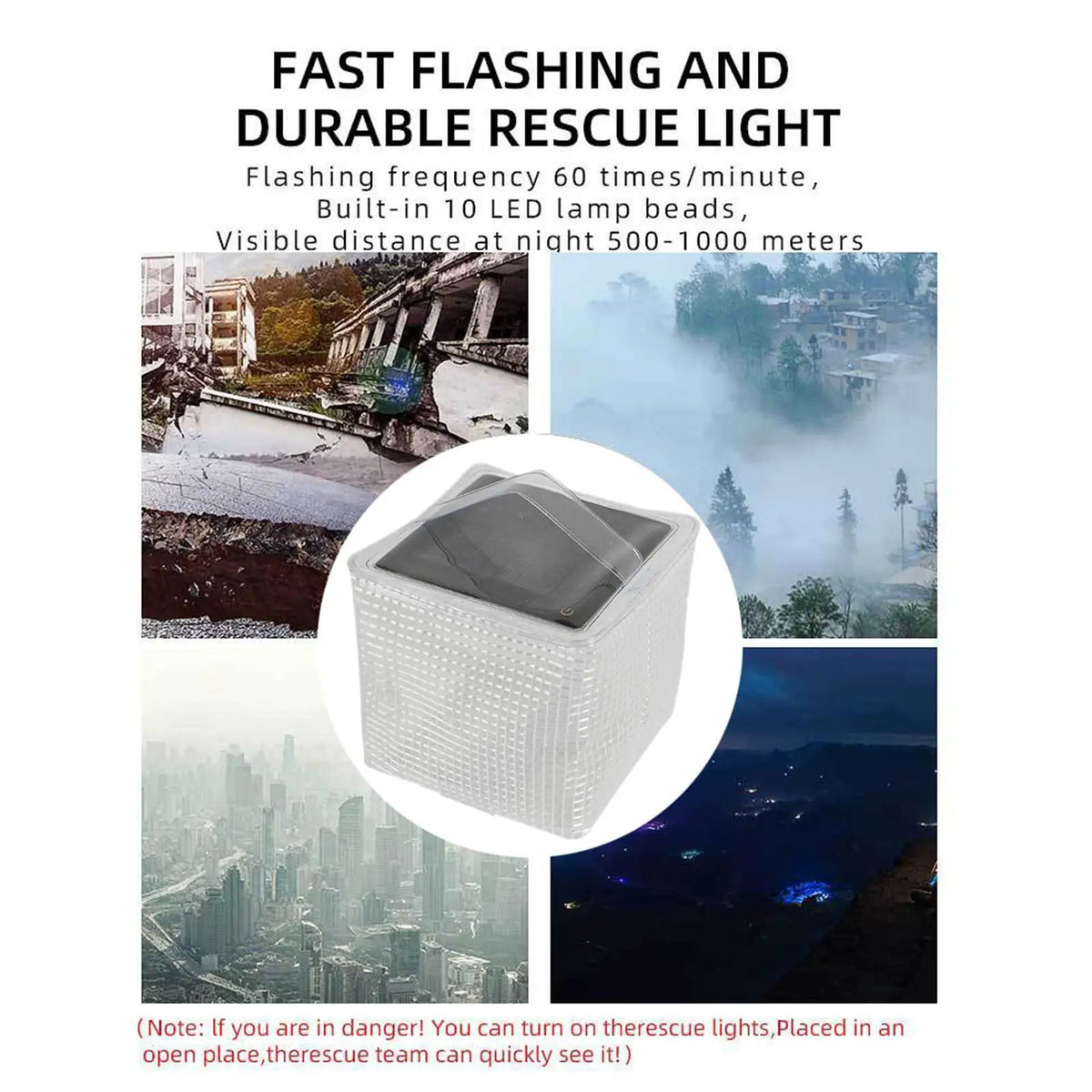 Camping Inflatable LED Solar Lantern Night Fishing Lantern Outdoor Waterproof Quake